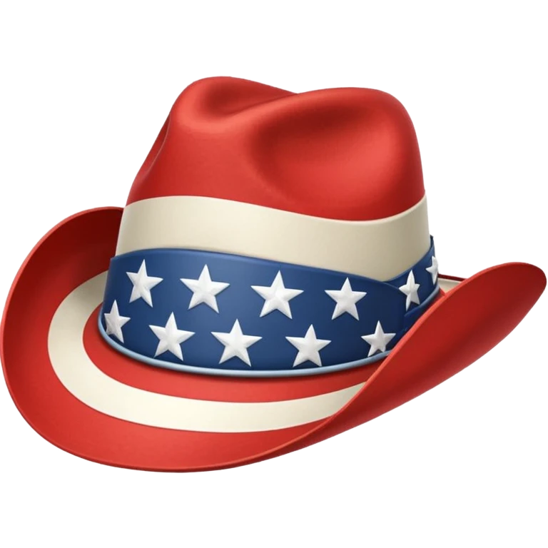 American flag cowboy hat emoji