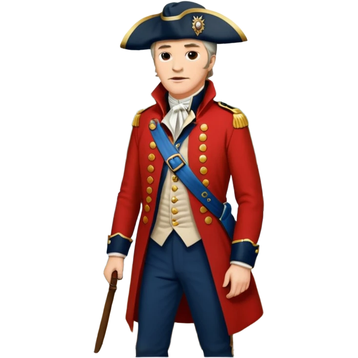 Loyalist Patrick Ferguson at the Revolutionary war Battle of Kings Mountain, with Wolves around him. emoji