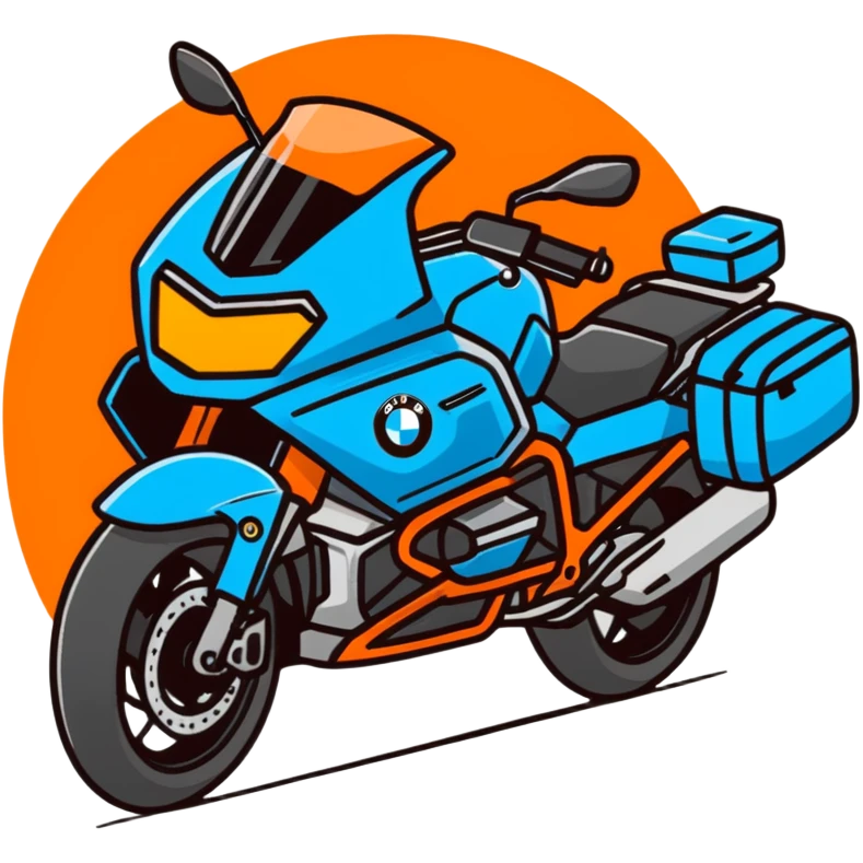 blue BMW motorcycle emoji