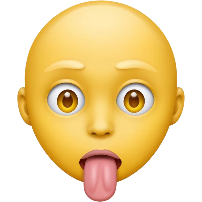 Doing the tongue out trend with the circle head one the normal yellow head make the 4th one better emoji