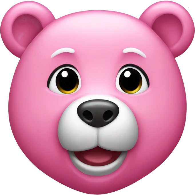 Pink bear emoji