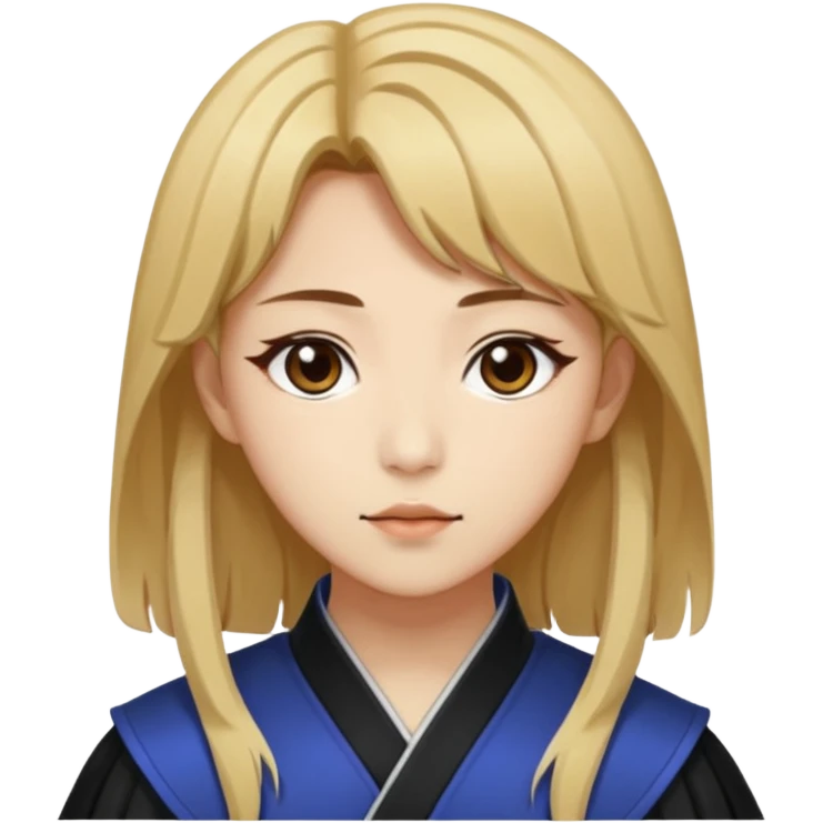 Rumi from K-pop demon hunters brown and blonde hair  emoji