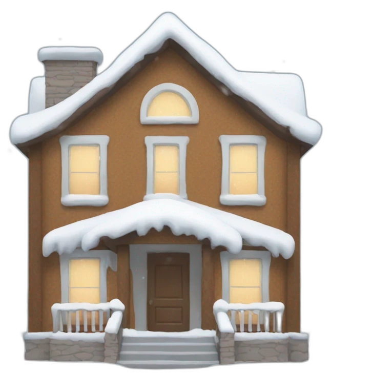 home in the snow emoji