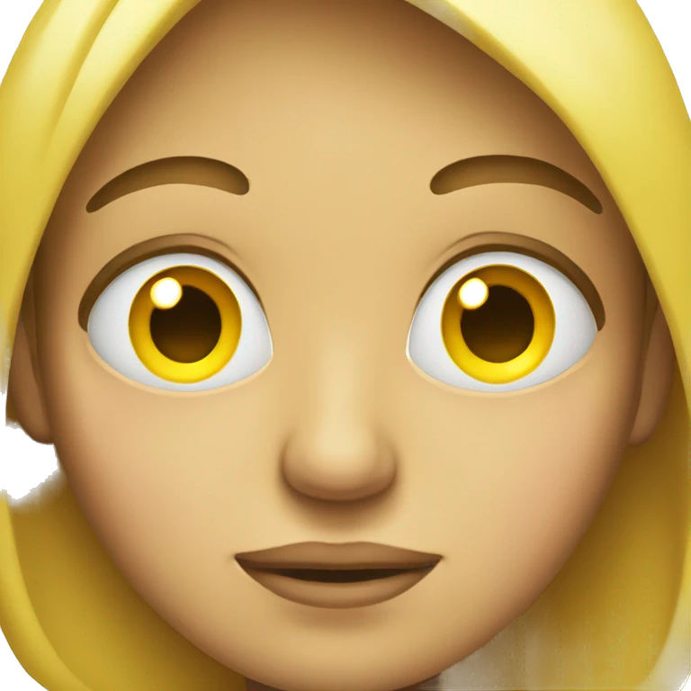 yellow face side eye emoji emoji