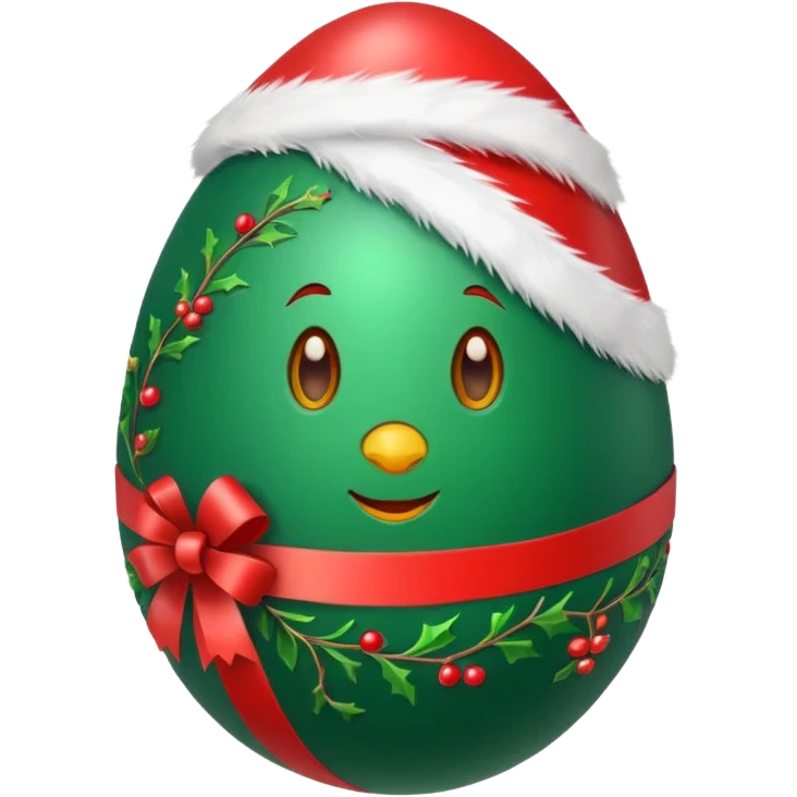 Christmas egg emoji