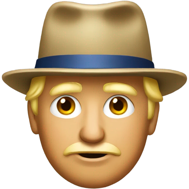 Trump with hat emoji