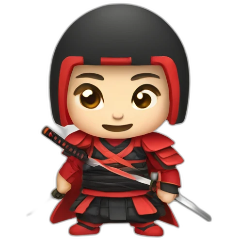 Juvenile-Red-Chinese Samurai emoji