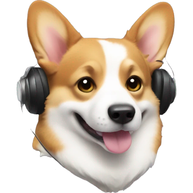 Corgi Dj emoji