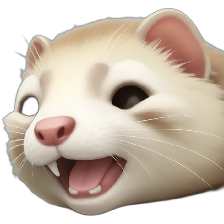 Furet qui dort emoji