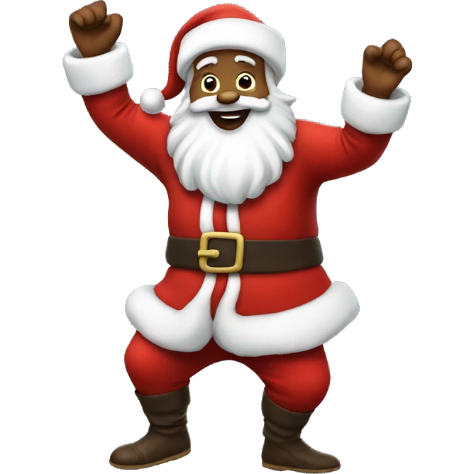 Santa Claus dancing emoji