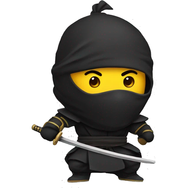 Ninja con una corona emoji