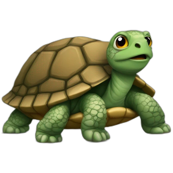 Rock-turtle emoji