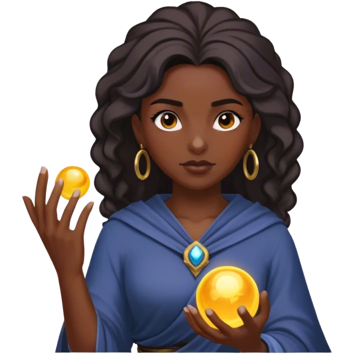 Reyna from valorant throwing out orb emoji