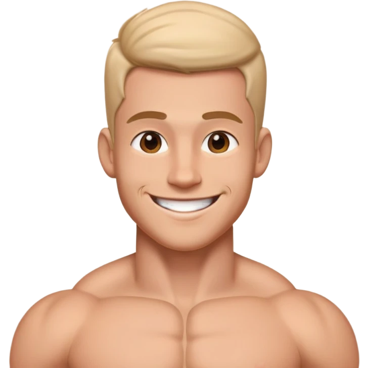 Создай стикер голого парня с членом в 20 сантиметров молодого  emoji
