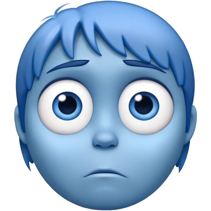 Sadness character from Inside Out movie emoji