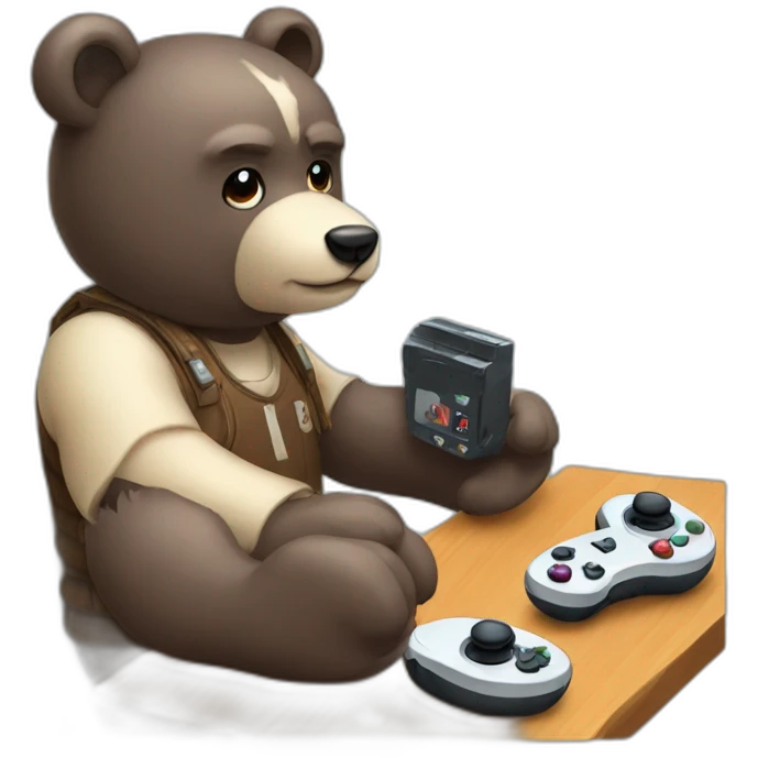 bear gamer emoji
