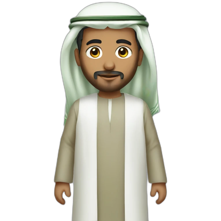 Saudi Man with Saudi clothes emoji