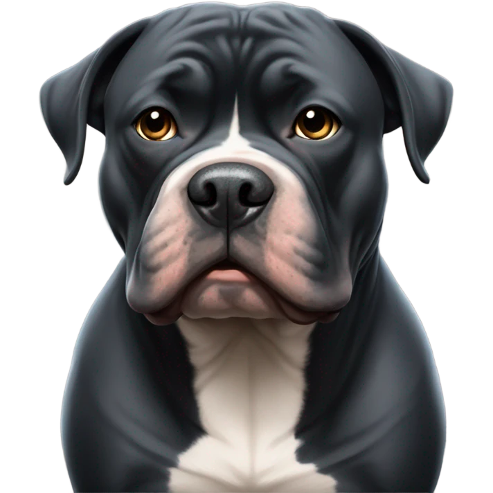 Black american bully with blunt emoji