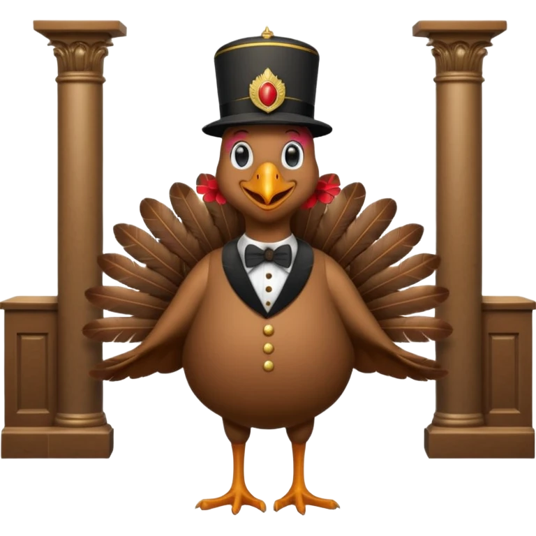 🦃🏩 emoji