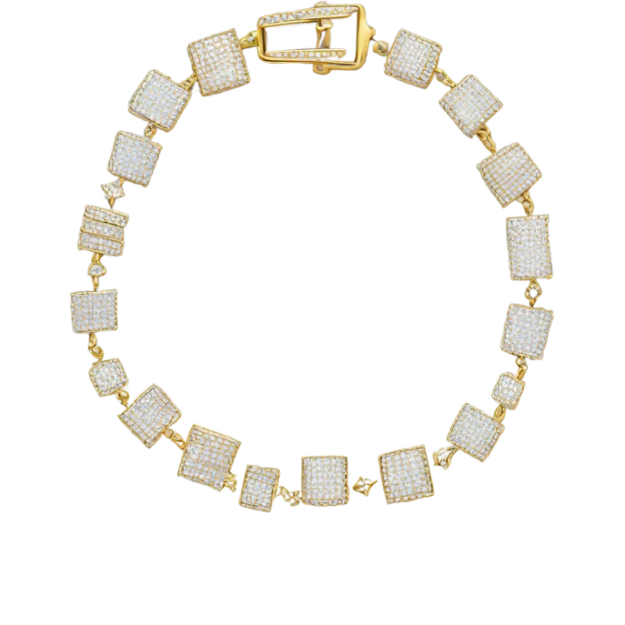 Bracelet made out of diamonds ￼￼ emoji