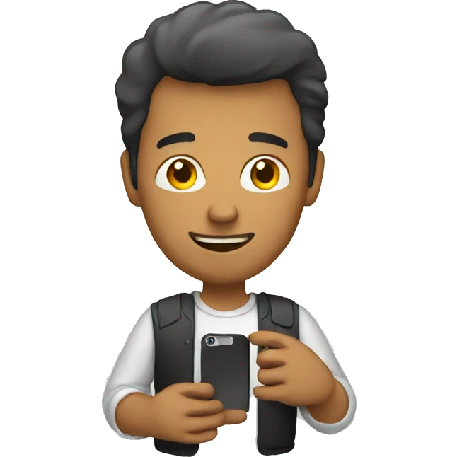 Man with phone emoji