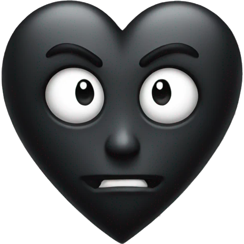 Gothic heart emoji