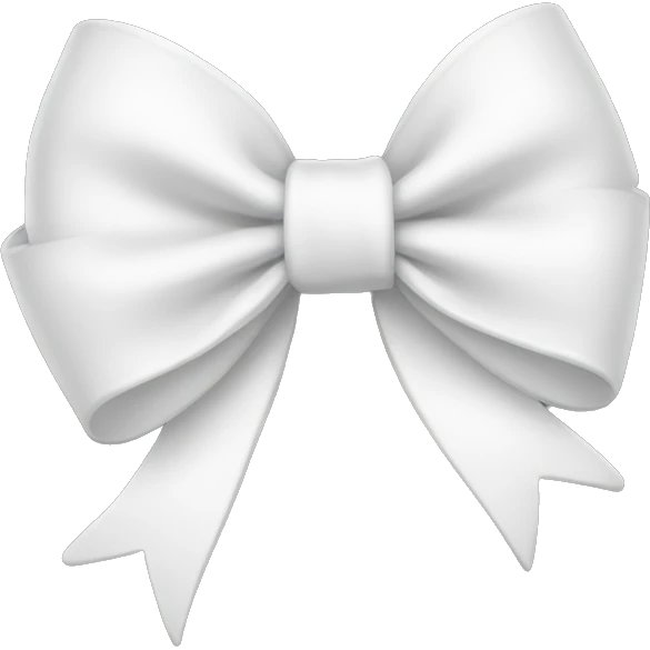 White bow emoji