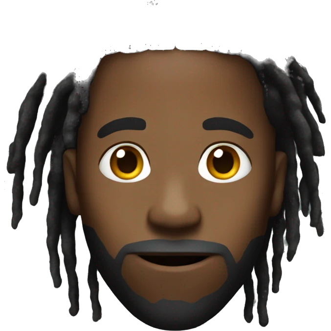 Black guy with dreads video game emoji