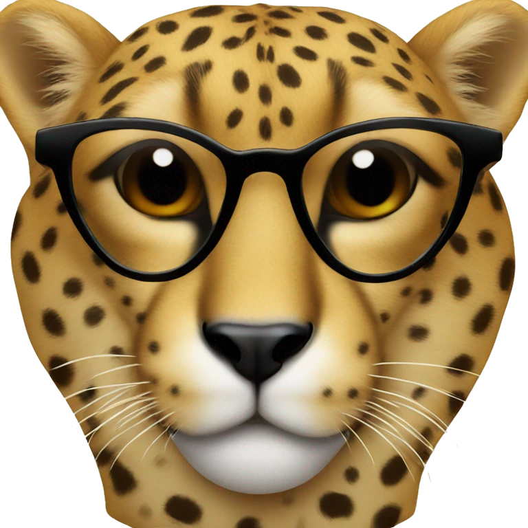 cheetah with sunglasses emoji