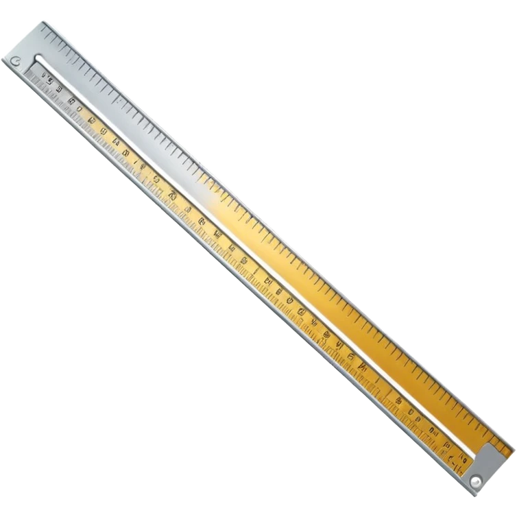 growing ruler with extended marks emoji