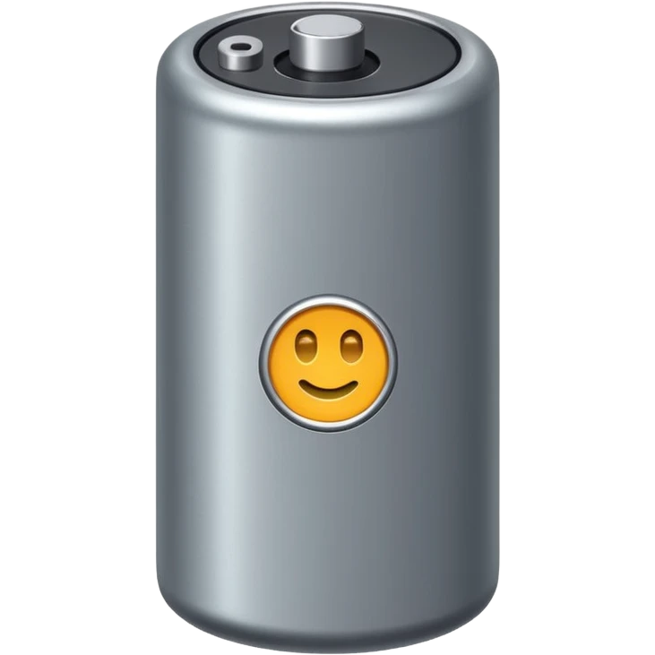 realistic small battery emoji