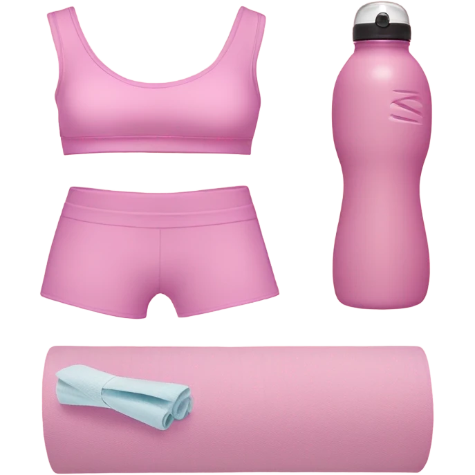 pastel pink fitness emoji
