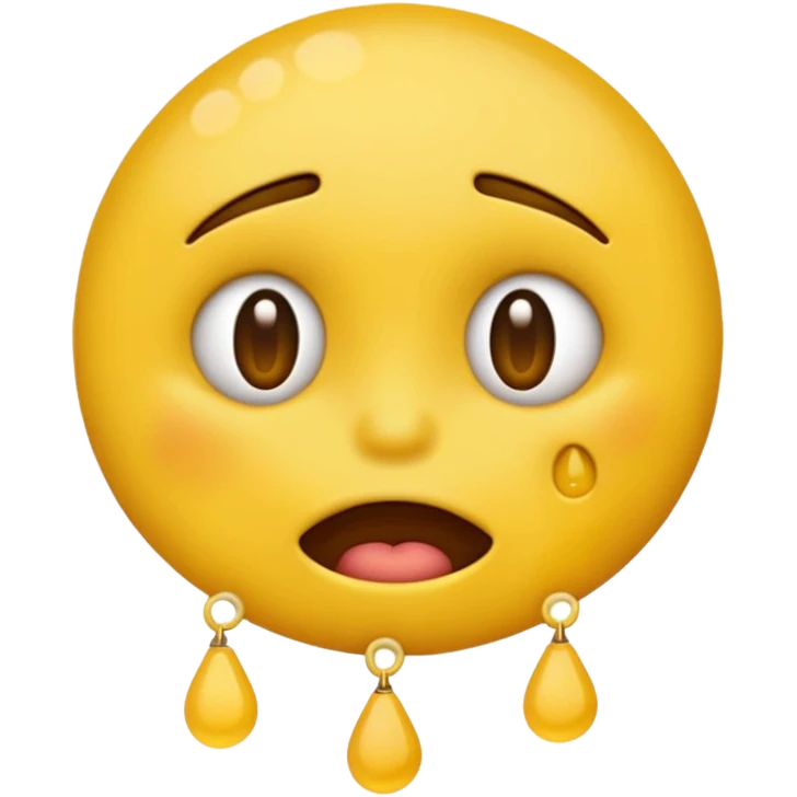 Yellow emoji doing choking emote emoji