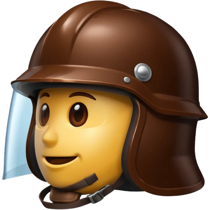 chocolate  helmet emoji