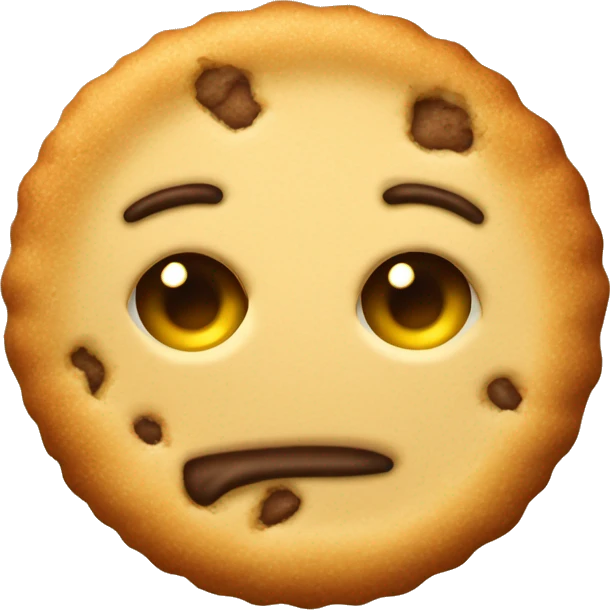 genera un emoji con una galleta quemada  emoji