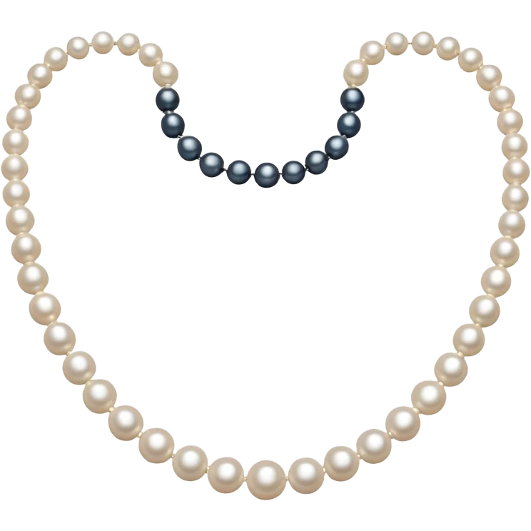 white pearl necklace emoji