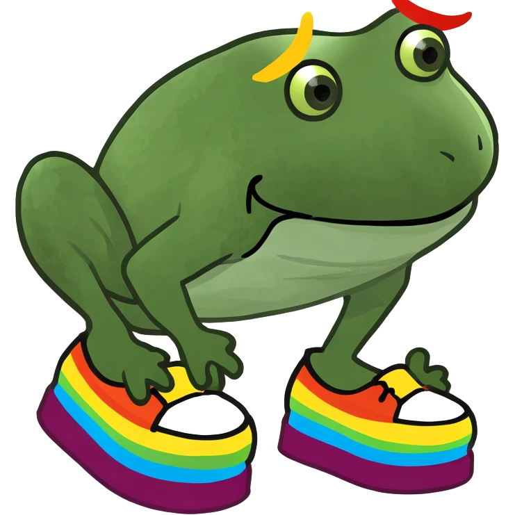 rainbow platform clown shoe emoji