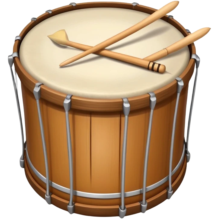A traditional drum with drumsticks used to wake people for sahur during Ramadan emoji