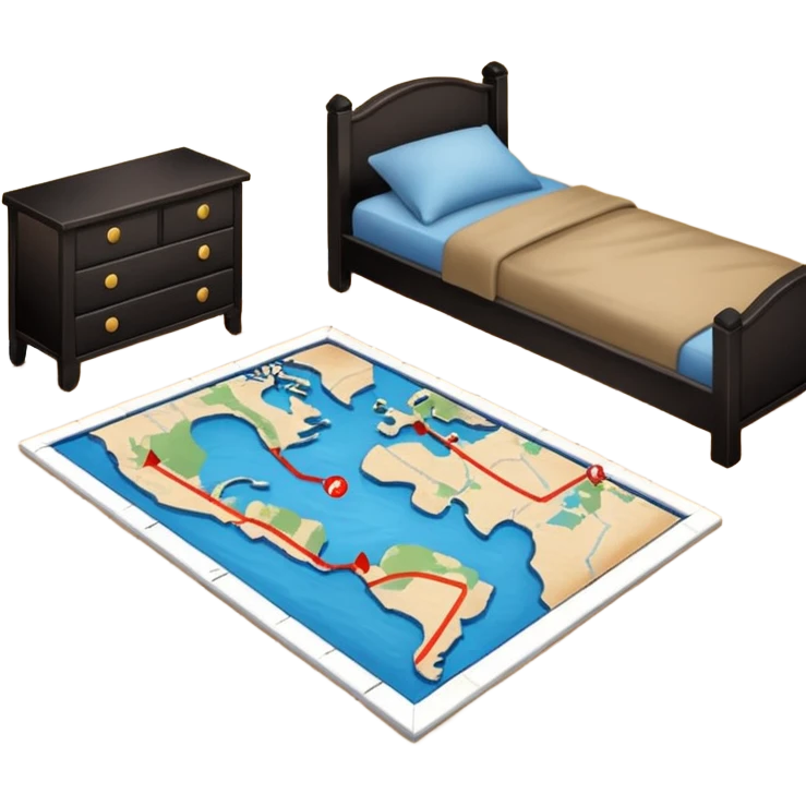 "Forty-two male footsteps moving across a map inside a house." emoji