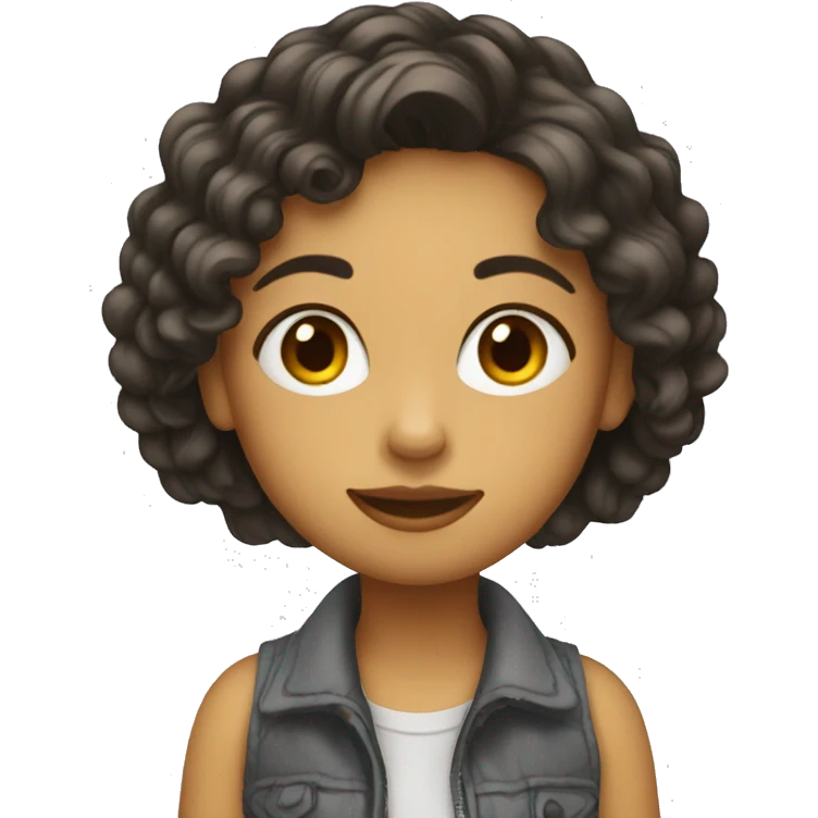 Un fille qui dessine emoji