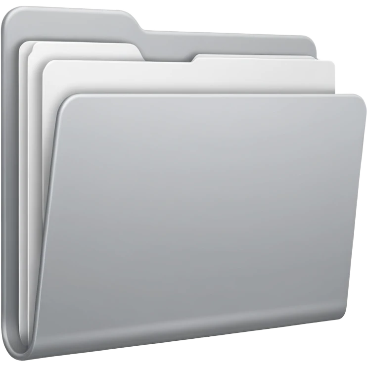 white and gray folder empty emoji