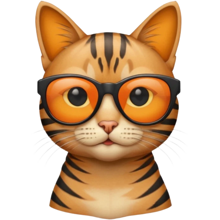 Cat wearing sunglasses emoji