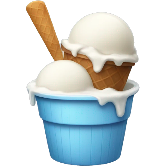 tub of ice cream emoji