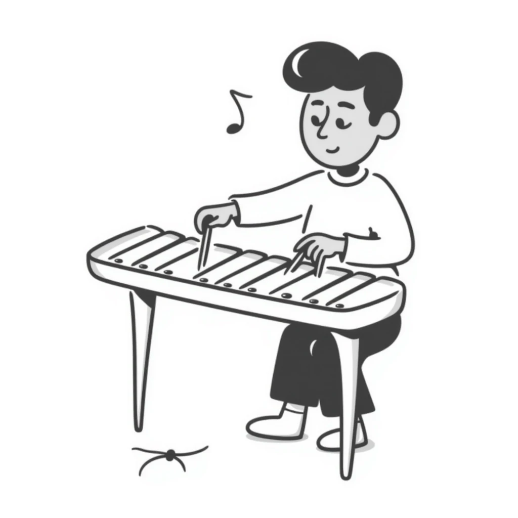 thai xylophone, traditional musical instrument emoji