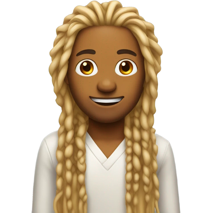 orange guy with blonde dreads  emoji