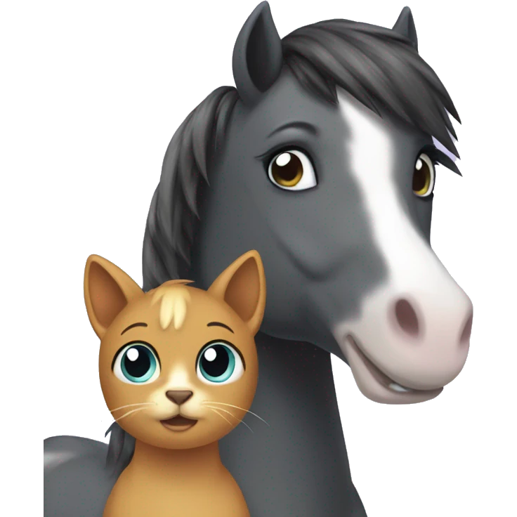 Pony with a cat emoji