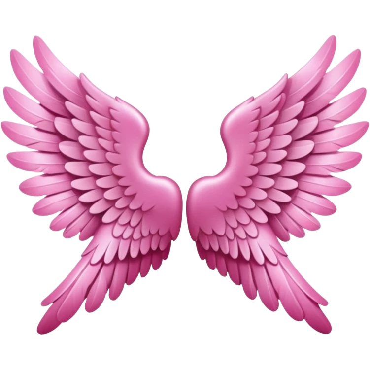pink angel wings emoji
