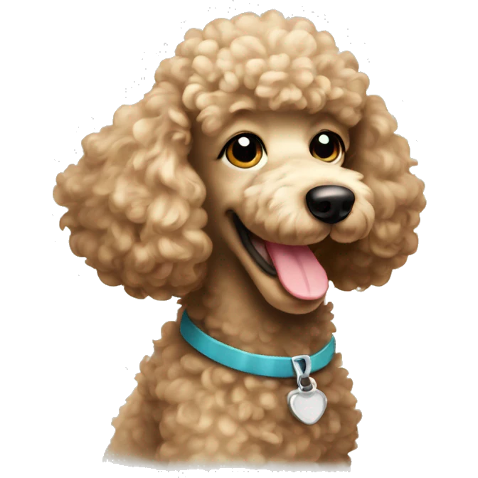 Smiling Poodle  emoji