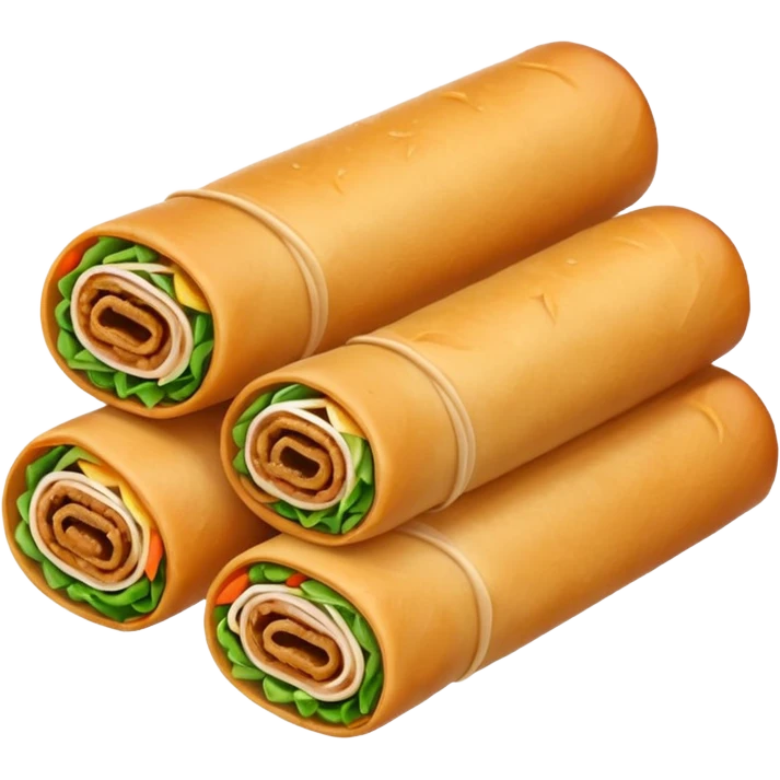 spring roll, lumpia emoji