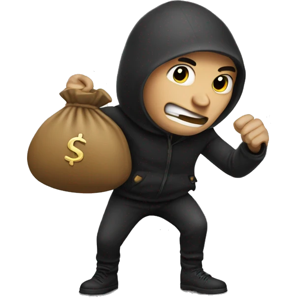 Thief with a moneybag emoji